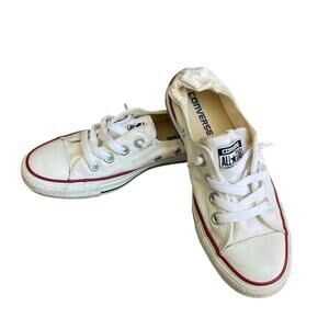 CONVERSE CHUCK TAYLOR ALL STAR SHORELINE Women sz 6 Sneaker White Canvas slip on